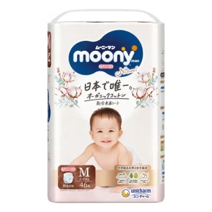 Moony Natural NB (naujagimiams) 0-5 kg, 62 vnt.
