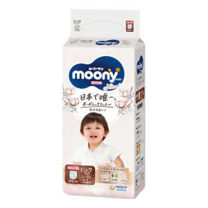 Moony Natural XL (Kelnaitės) 12-22 kg, 32 vnt.