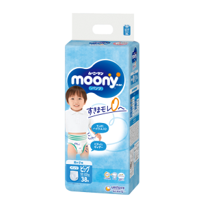 Moony XL (Berniukams) 12-22 kg, 38 vnt.