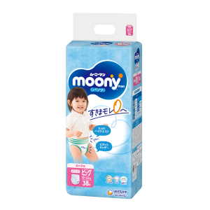 Moony L (Berniukams) 9-14 kg, 44 vnt.