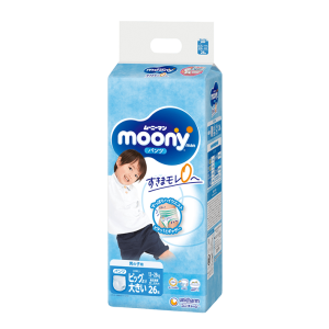 Moony L (Berniukams) 9-14 kg, 44 vnt.